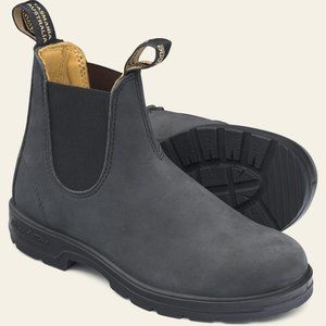 Blundstone 587 Rustic Black Leather Chelsea Boot